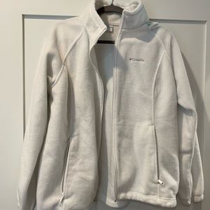 Columbia 1x fleece white